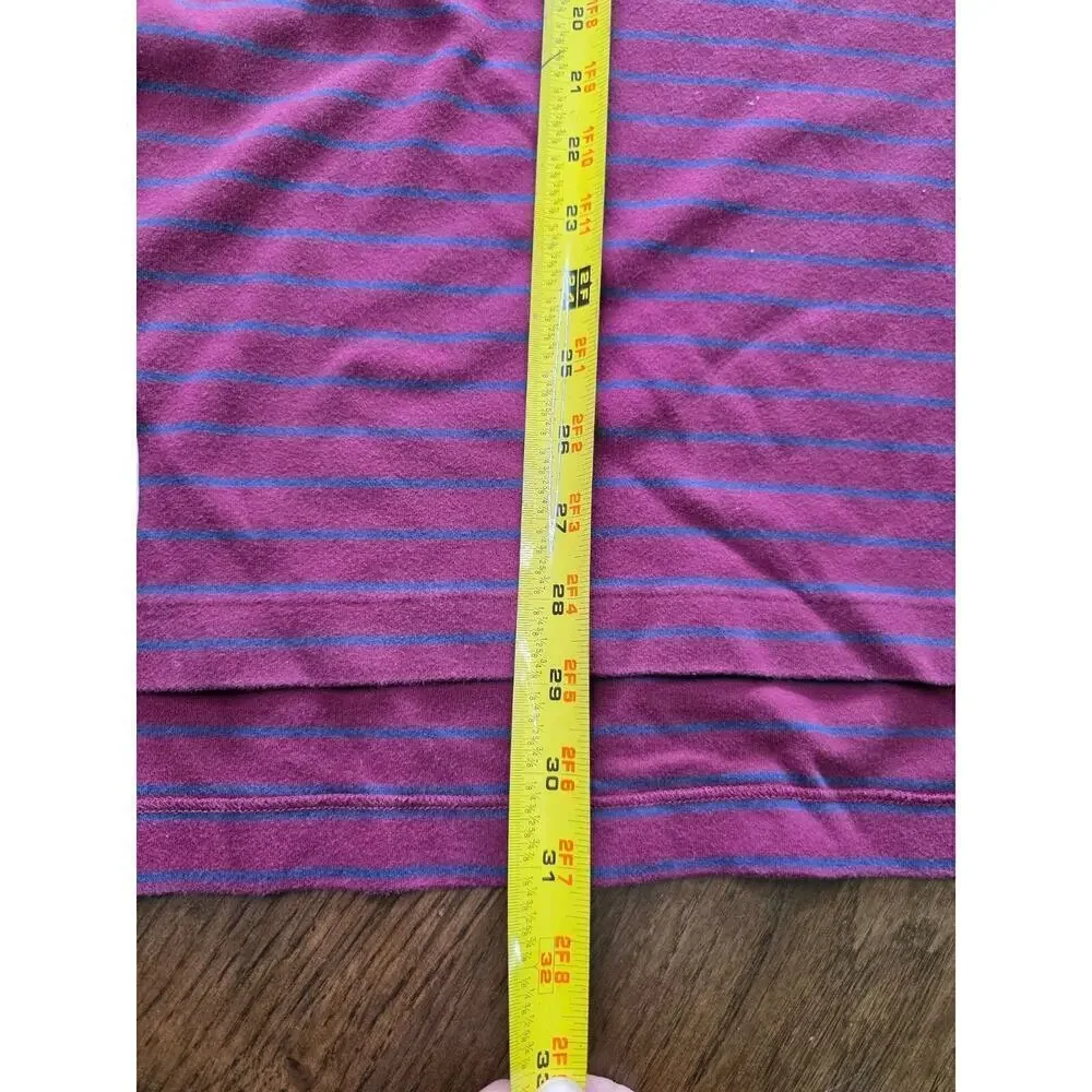 Polo Ralph Lauren 4XB‎ Big Grand Burgundy & Blue Striped Short Sleeve Polo Shirt
